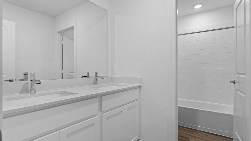 Furnished interior view inside a new home in Evergreen, Rosenberg (Image 18).