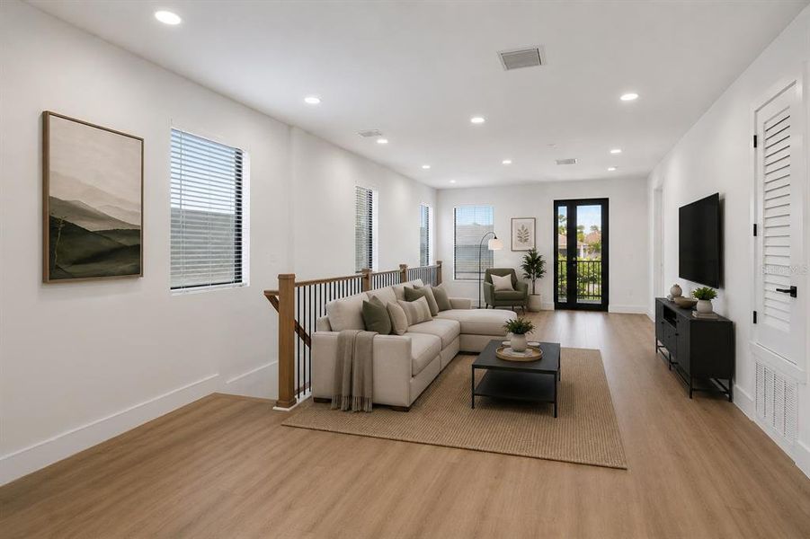 Furnished interior view inside a new home in , Tampa (Image 49). Furnished interior view inside a new home in , Tampa (Image 49).