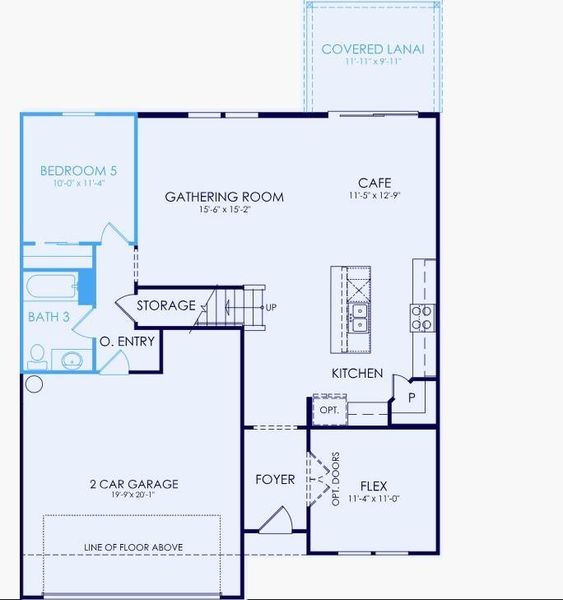 2D floor plan layout of this home in Linden Grove, Powder Springs, GA (Image 4).