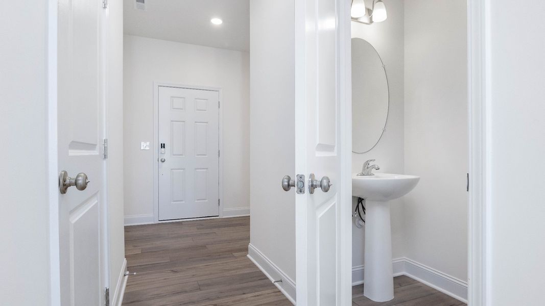 Furnished interior view inside a new home in Sidney Creek Townhomes, Zebulon (Image 5).