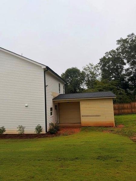 Exterior details and patio area of a home in , Clarkesville (Image 25).