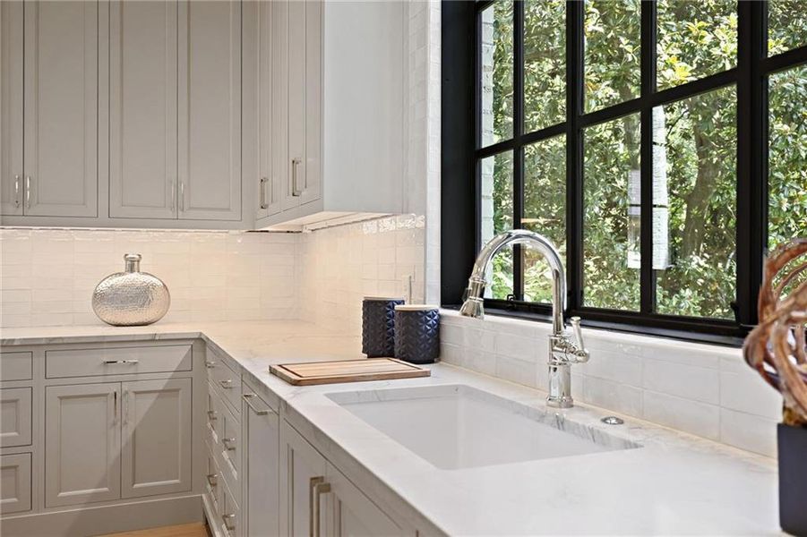 Furnished interior view inside a new home in , Atlanta (Image 31).