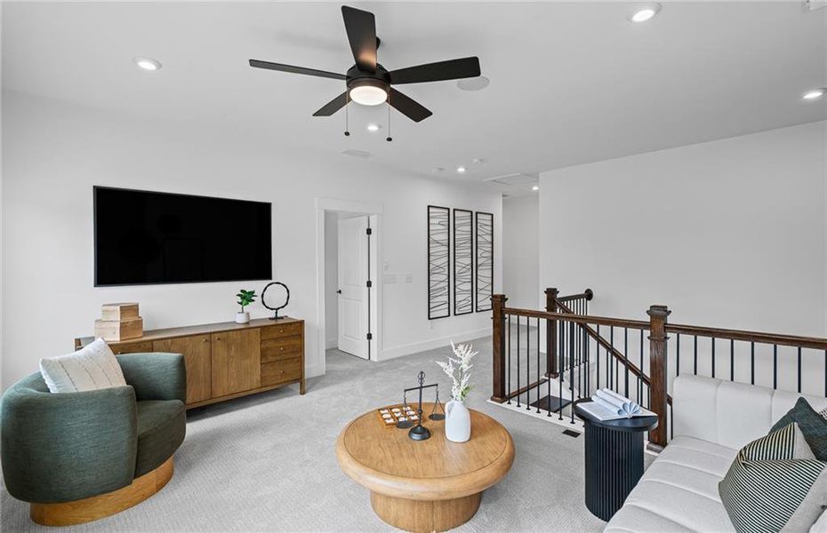 Furnished interior view inside a new home in Traditions of Braselton, Jefferson (Image 25).