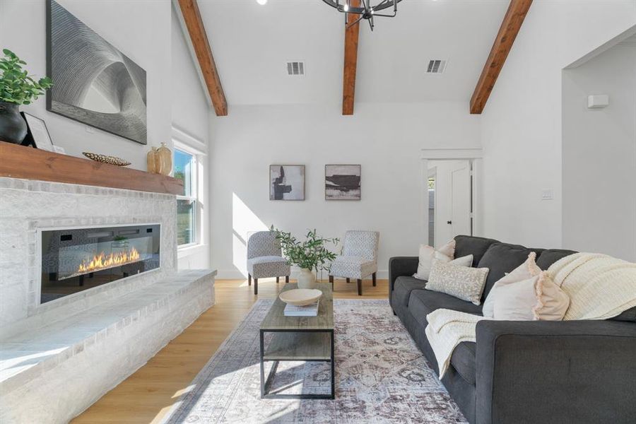 Furnished interior view inside a new home in , White Settlement (Image 9).