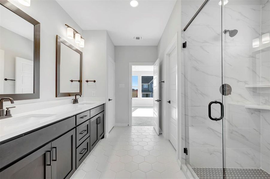 Furnished interior view inside a new home in Painted Tree Woodland West – Cottages, McKinney (Image 15).