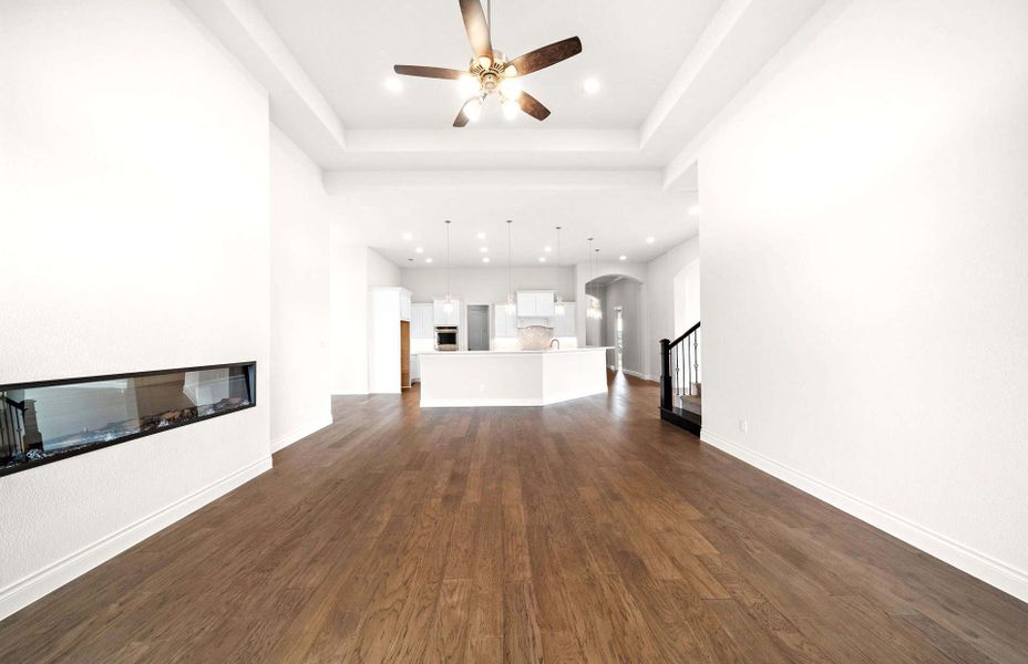 Spacious, unfurnished interior of a new home in Bridgeland 60′, Cypress (Image 29).