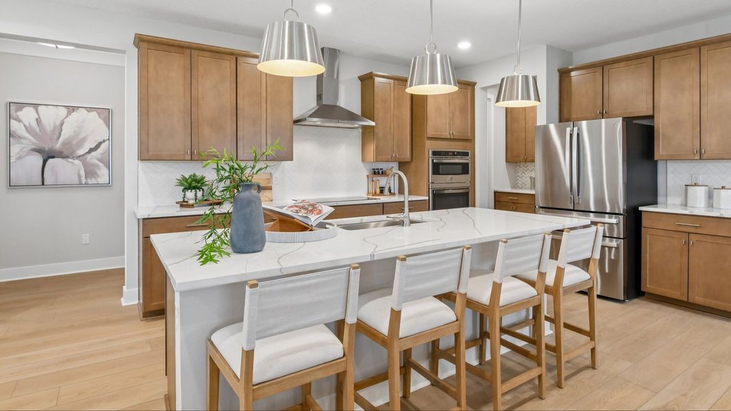 Kitchen in the Marigold Floor Plan at Haven at Diamond Springs