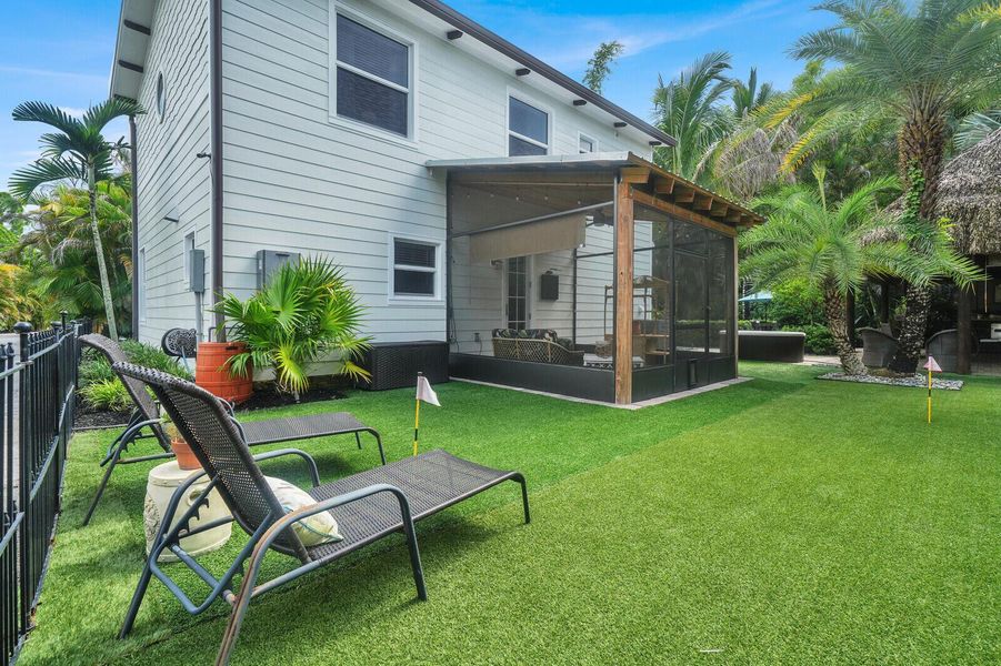 back screened in porch with turf lawn back screened in porch with turf lawn
