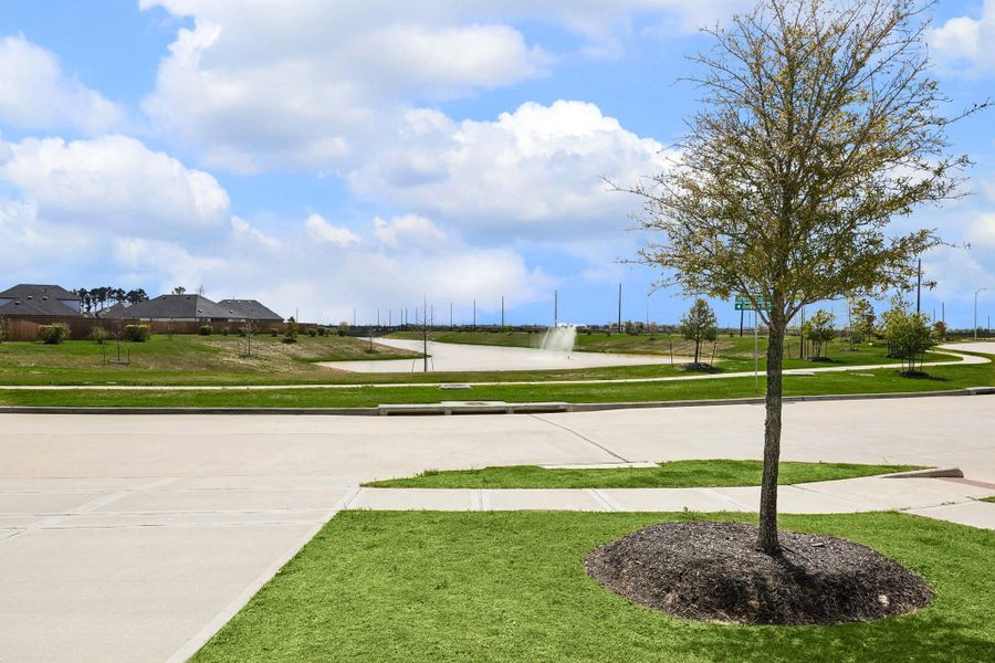 Such an amazing view from the front door.  Perfect for walking on a beautiful day.