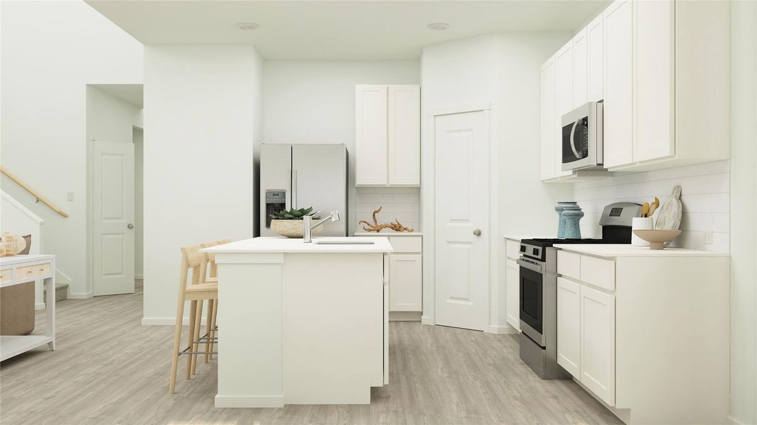 Furnished interior view inside a new home in Meadowlark Preserve: Lonestar Collection, Pflugerville (Image 20). Furnished interior view inside a new home in Meadowlark Preserve: Lonestar Collection, Pflugerville (Image 20).