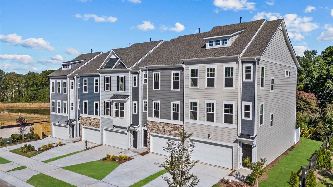 Representative furnished interior of a home built from the Harlow by DRB Homes in Bayberry, Raleigh (Image 7).