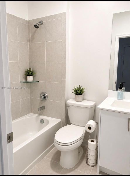 Furnished interior view inside a new home in , Miami (Image 10).