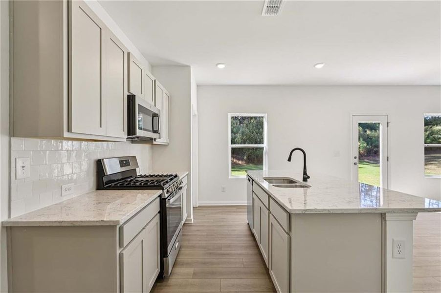 Furnished interior view inside a new home in The Pointe at Heron Bay, Locust Grove (Image 11).
