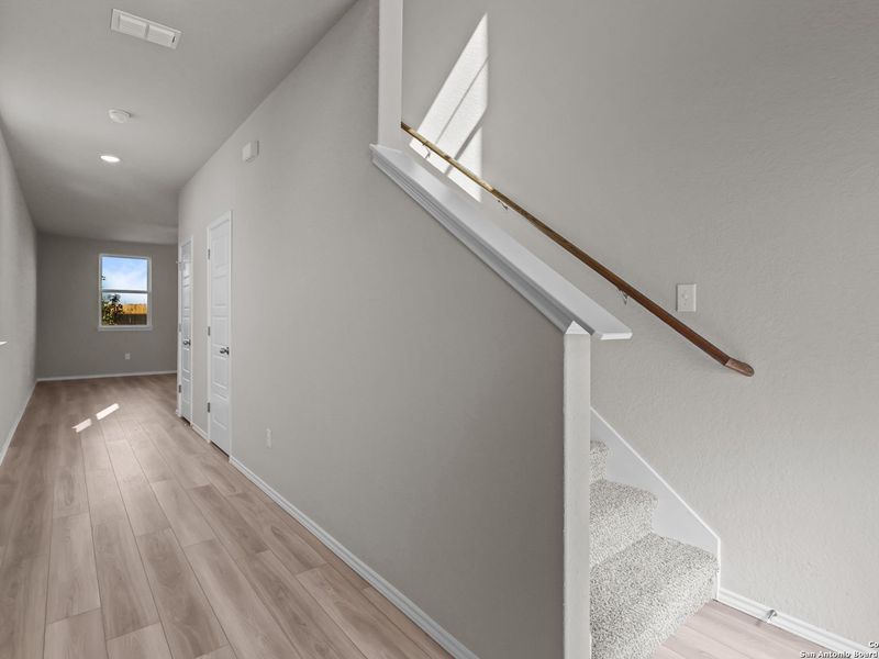Spacious, unfurnished interior of a new home in Applewhite Meadows, San Antonio (Image 14). Spacious, unfurnished interior of a new home in Applewhite Meadows, San Antonio (Image 14).