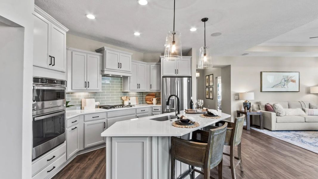 Representative furnished interior of a home built from the Portico by Epcon Communities in The Courtyards by The Manor, Alpharetta (Image 7).