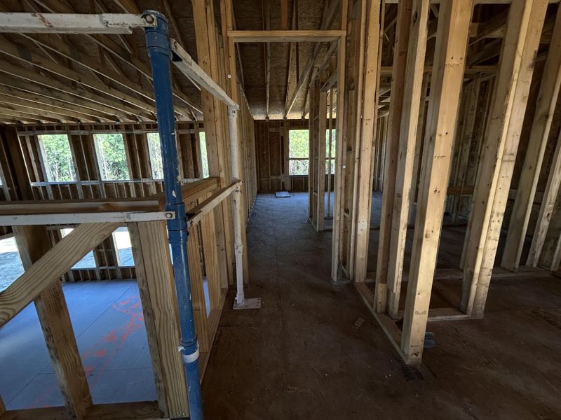 In-progress construction of a new home in Tea Farm: Presidents Series, Ravenel, SC (Image 50).