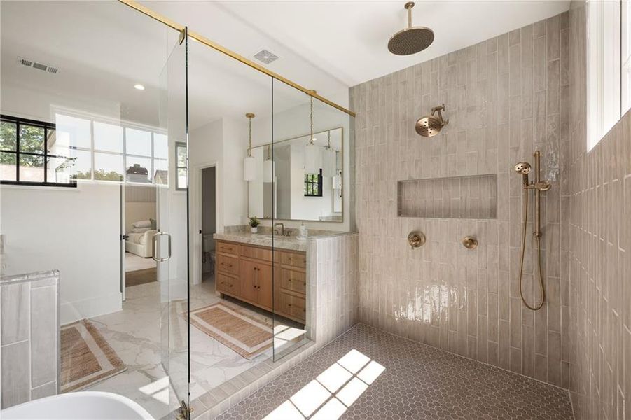 Furnished interior view inside a new home in , Atlanta (Image 16).