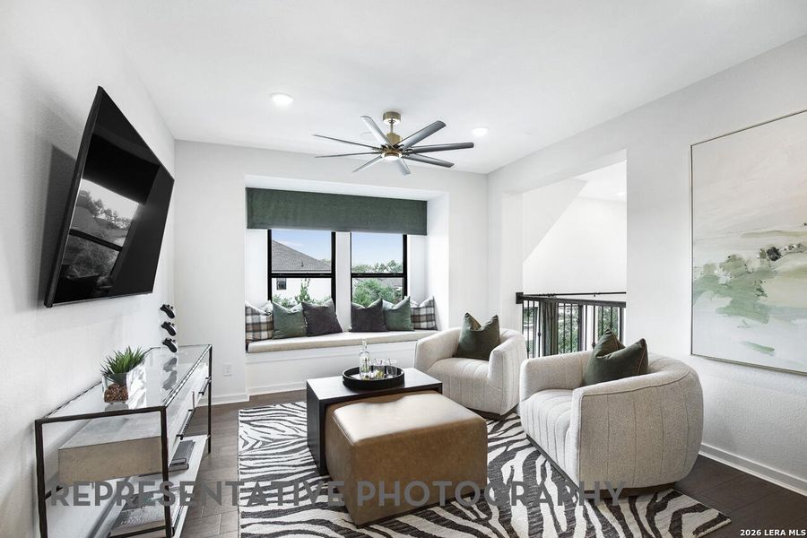 Furnished interior view inside a new home in Esperanza, Boerne (Image 38). Furnished interior view inside a new home in Esperanza, Boerne (Image 38).