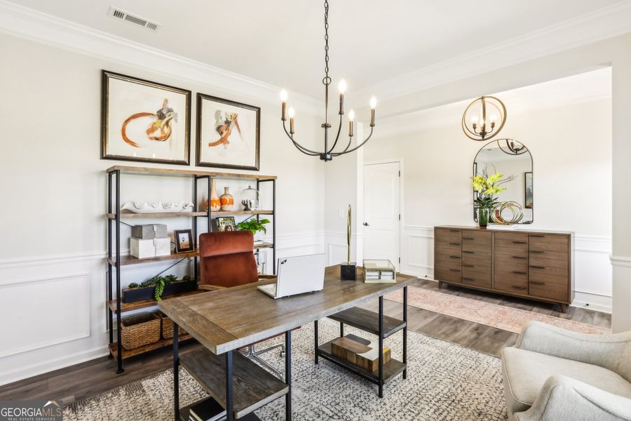 Furnished interior view inside a new home in Maddox Station, Eatonton (Image 13).
