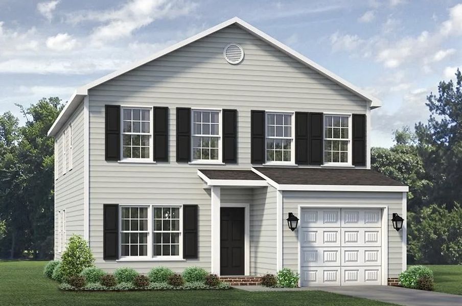 Front exterior of a home in the The Wilcox community, located in Greensboro, NC (Image 11).