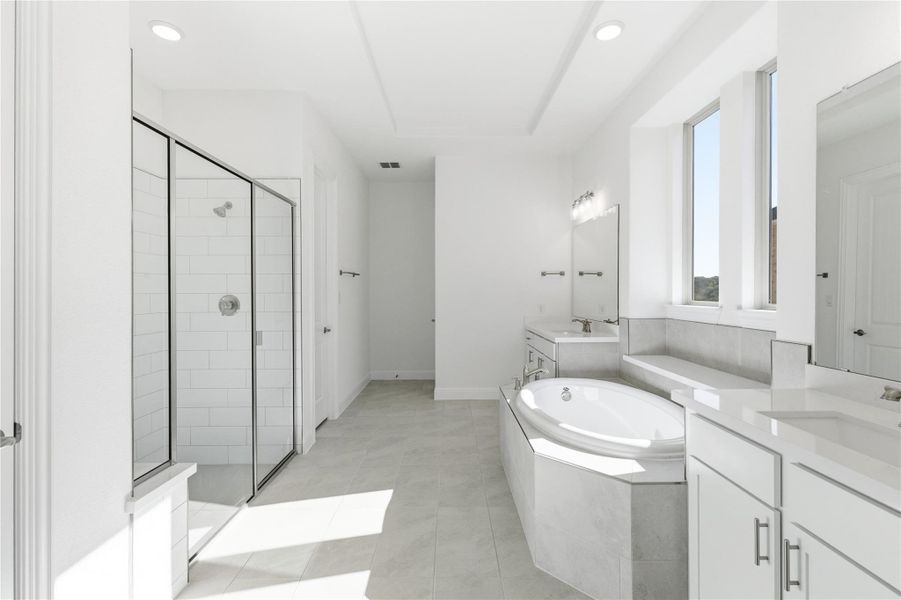 Furnished interior view inside a new home in Retreat at San Gabriel, Georgetown (Image 10).