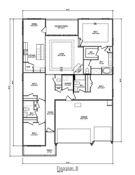 2D floor plan layout of this home in Destini Lane, Panama City, FL (Image 5).