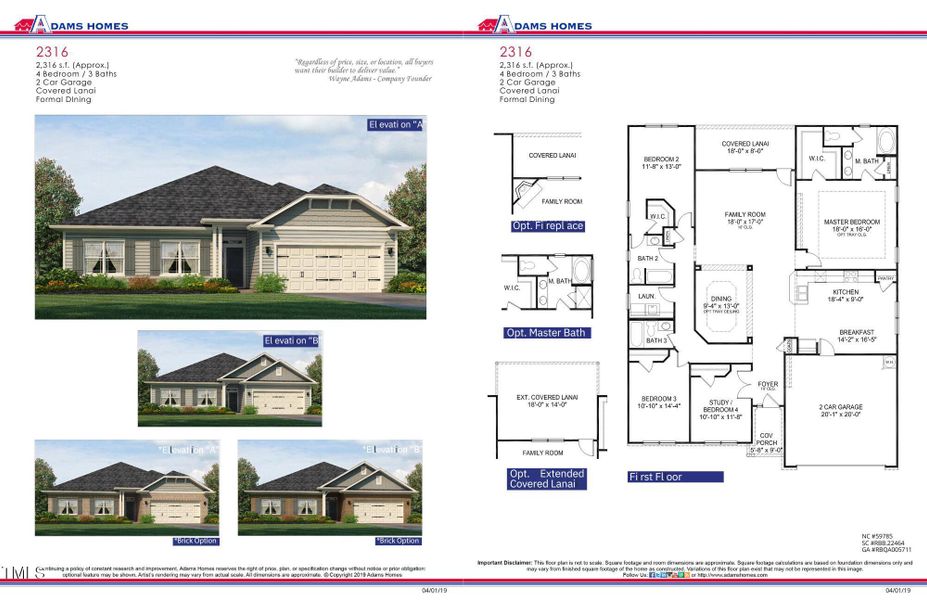 Brochure and floor plan