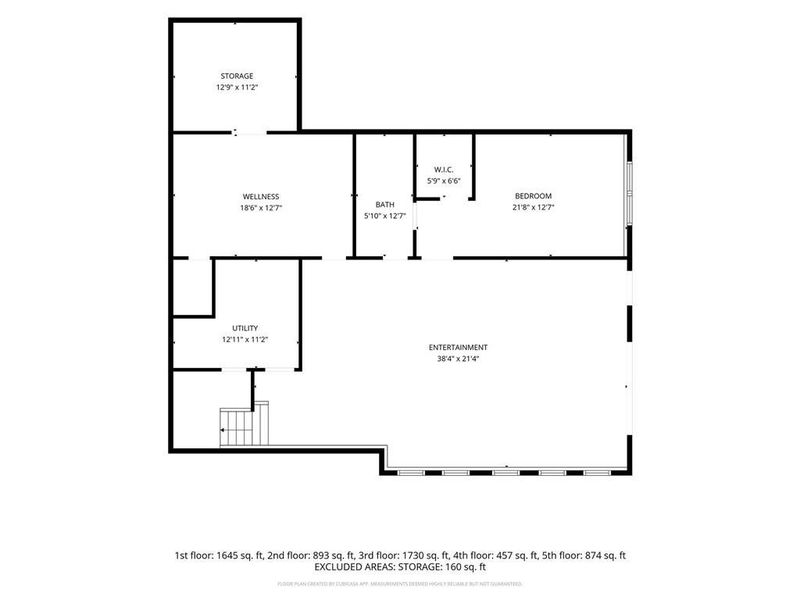 2D floor plan layout of this home in , Roswell, GA (Image 7).