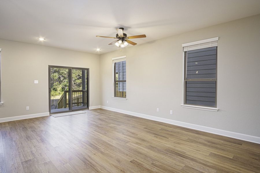 Representative unfurnished interior of a home built from the The Osbourne by Rosehaven Homes in Magnolia Village, San Antonio (Image 22).