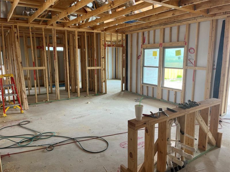 Kitchen to Family Room