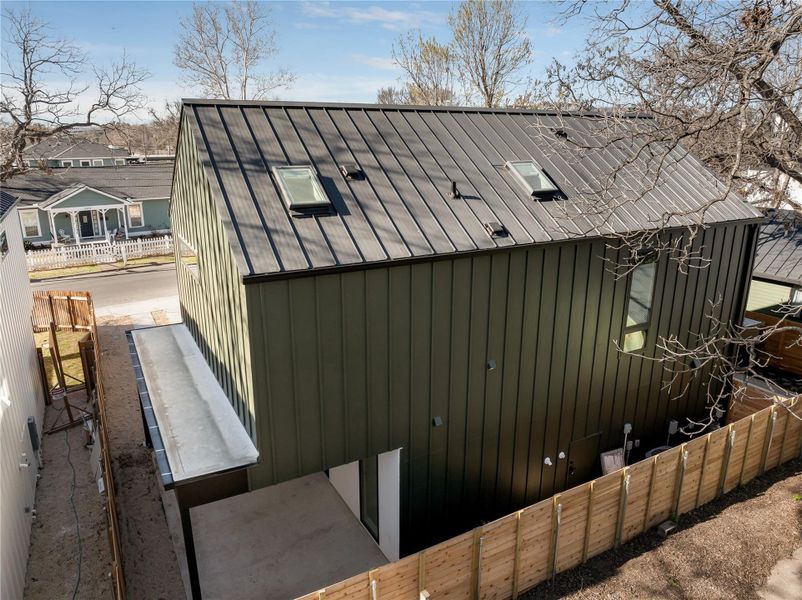 Exterior details and patio area of a home in , Austin (Image 27).