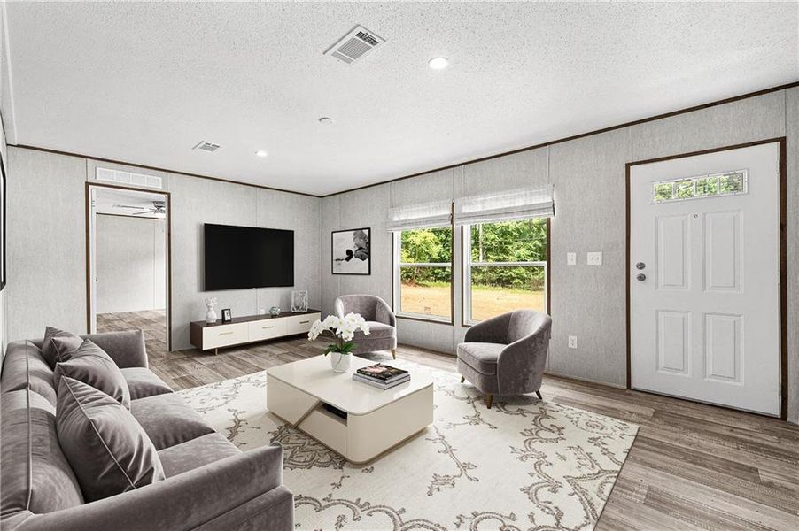 Furnished interior view inside a new home in , Elberton (Image 5).