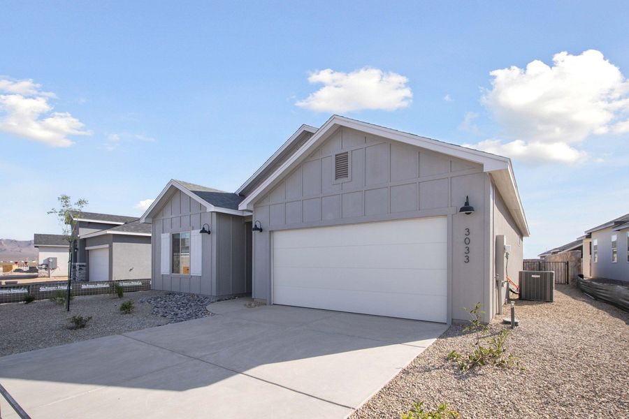 Representative exterior photo of a completed home built from the Prado by Hakes Brothers in Paseo Del Este, El Paso, TX (Image 16).