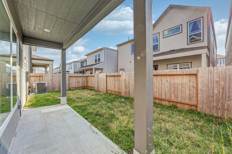 Exterior details and patio area of a home in Dunvale Village - Patio Home Collection, Houston (Image 19). Exterior details and patio area of a home in Dunvale Village - Patio Home Collection, Houston (Image 19).