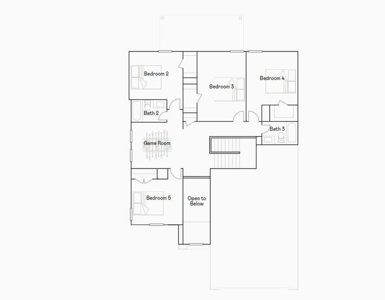 2D floor plan layout of this home in Canterra Creek, Rosharon, TX (Image 4). 2D floor plan layout of this home in Canterra Creek, Rosharon, TX (Image 4).