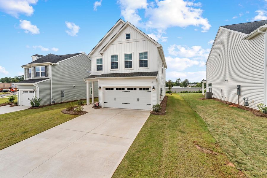 Front exterior of a new home in Tucker Ridge, Pendleton, SC, highlighting curb appeal (Image 19).