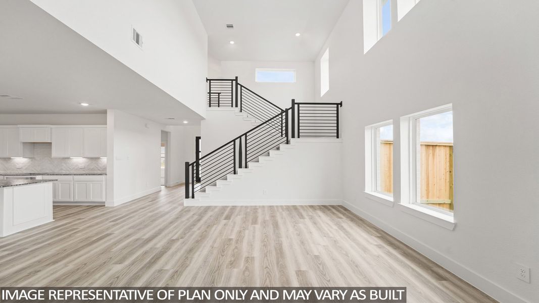 Representative unfurnished interior of a home built from the E60F by D.R. Horton in Riverside Estates, Mont Belvieu (Image 12).