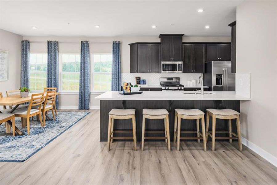 Representative furnished interior of a home built from the Ernest Hemingway by Ryan Homes in Fost, Moyock (Image 5).