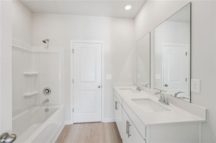 Furnished interior view inside a new home in Westmont Preserve, Powder Springs (Image 6).