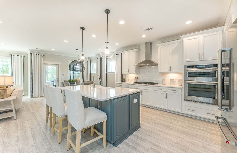 Well-appointed kitchen with island