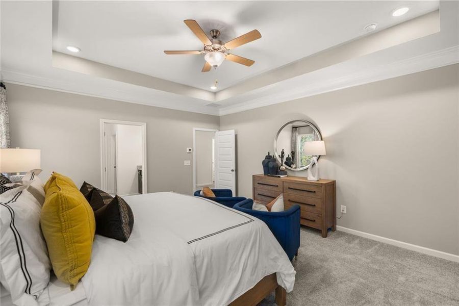 Furnished interior view inside a new home in Oakmont, Dallas (Image 33).