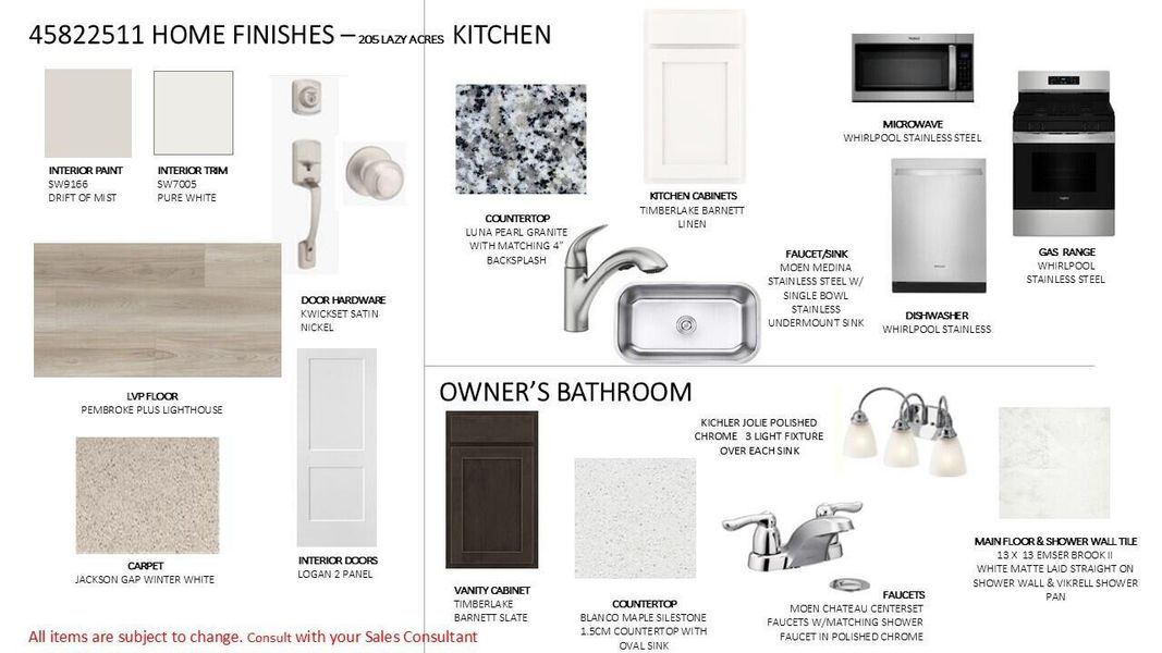 Sample of building materials used in homes in Discover Series - Select, Summerville (Image 26).