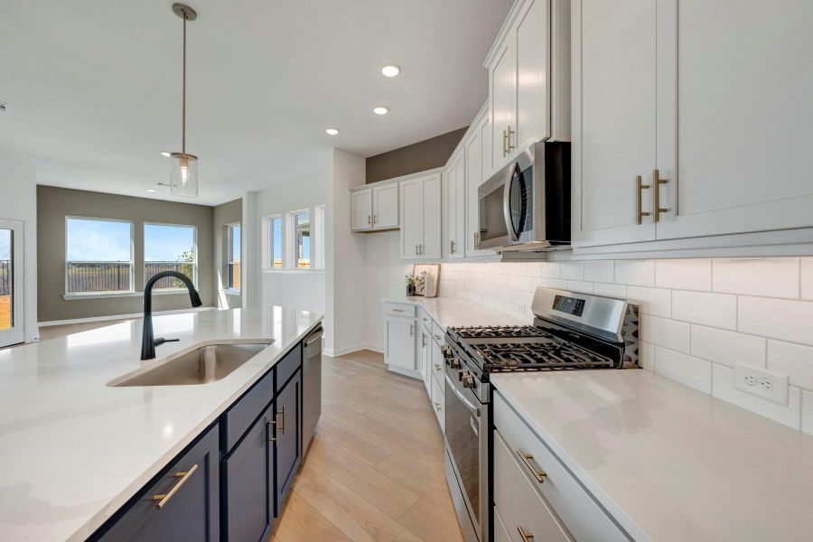 Furnished interior view inside a new home in The Grand Prairie 50’, Hockley (Image 16).