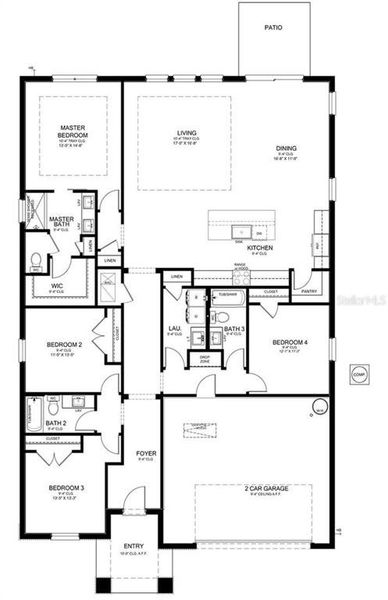 2D floor plan layout of this home in , Sebring, FL (Image 5).