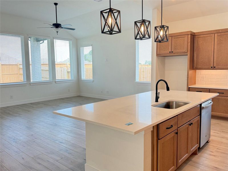 Furnished interior view inside a new home in Wood Leaf Reserve, Tomball (Image 8).