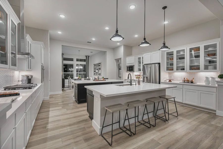 Representative furnished interior of a home built from the Raven by Chesmar Homes in Potranco Oaks 100's, Castroville (Image 12).