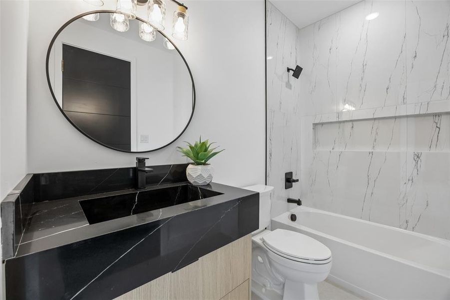 Furnished interior view inside a new home in , Southlake (Image 36).