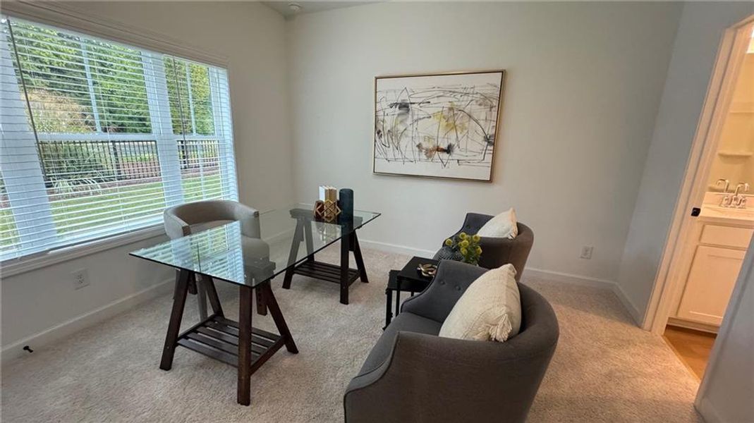 Furnished interior view inside a new home in East Park Village, Kennesaw (Image 16). Furnished interior view inside a new home in East Park Village, Kennesaw (Image 16).