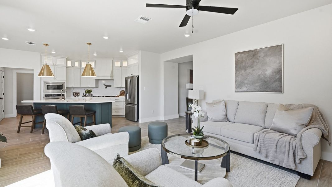 Furnished interior view inside a new home in Lakeside at Millican Reserve, College Station (Image 11).