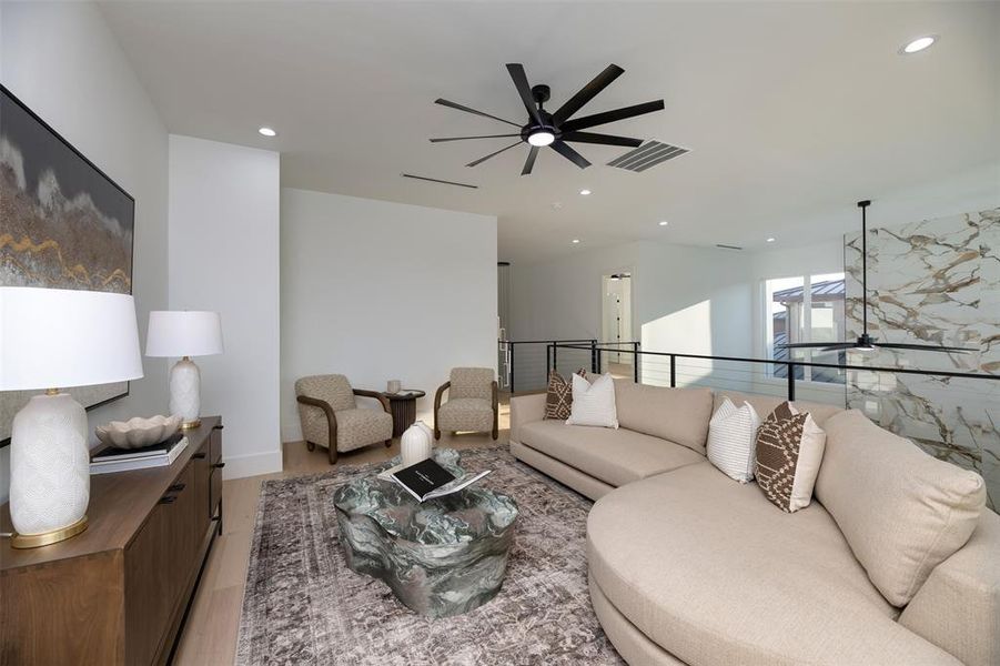 Furnished interior view inside a new home in , Heath (Image 17). Furnished interior view inside a new home in , Heath (Image 17).